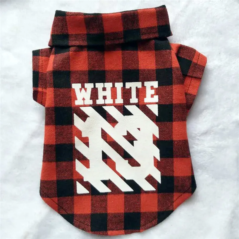 Pet Puppy Dog Clothes Plaid Shirt Coats Jackets For Small Dogs Clothing Yorkies Chihuahua | Дом и сад