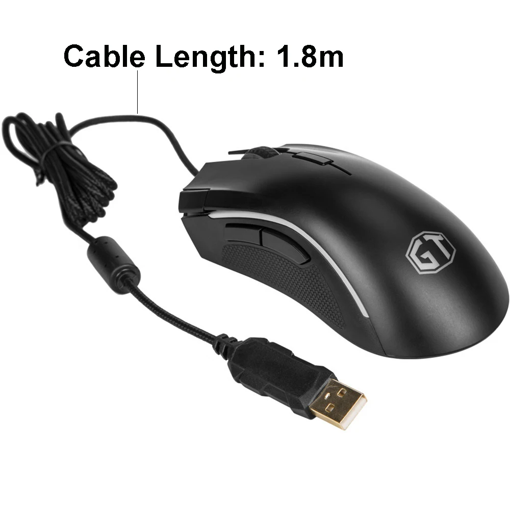 Проводная игровая мышь Delux M625 с цветной RGB подсветкой до 24000 DPI|Мыши| |