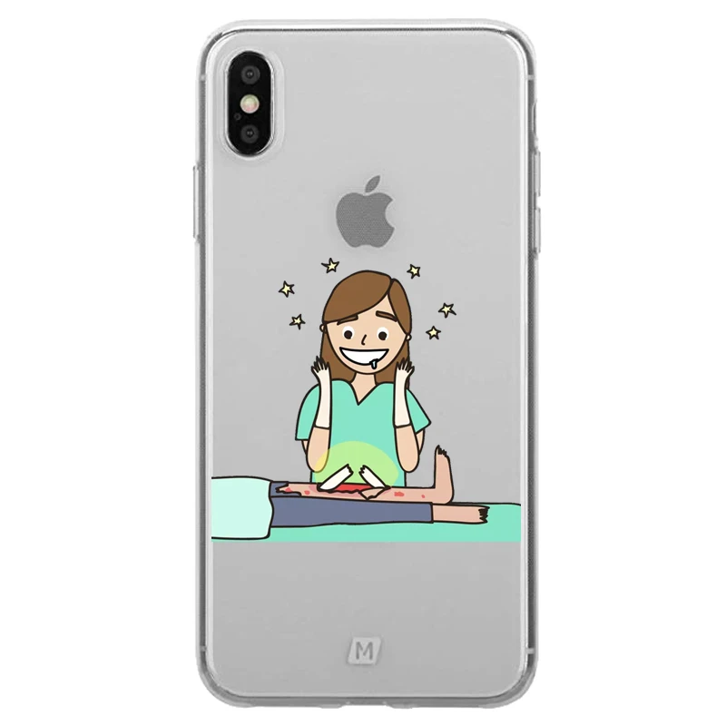 Мягкий силиконовый чехол из ТПУ с изображением испанской милой медсестры