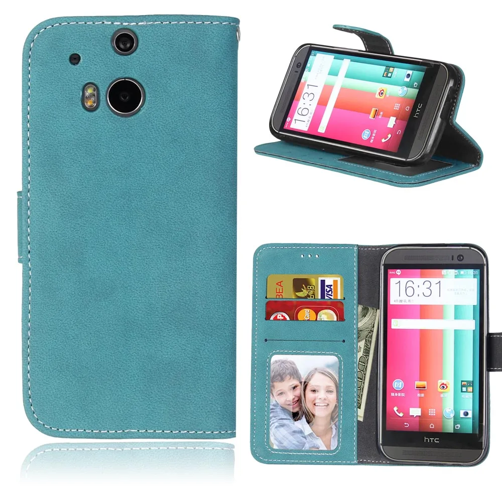Для htc One 2 M8 чехол Роскошный кожаный чехол-книжка с отделениями для карт телефона s