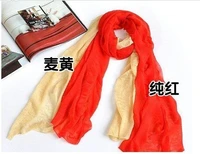mixed selling candy scarves elegnant gauze fabric long scarf womans wraps 100pcslot