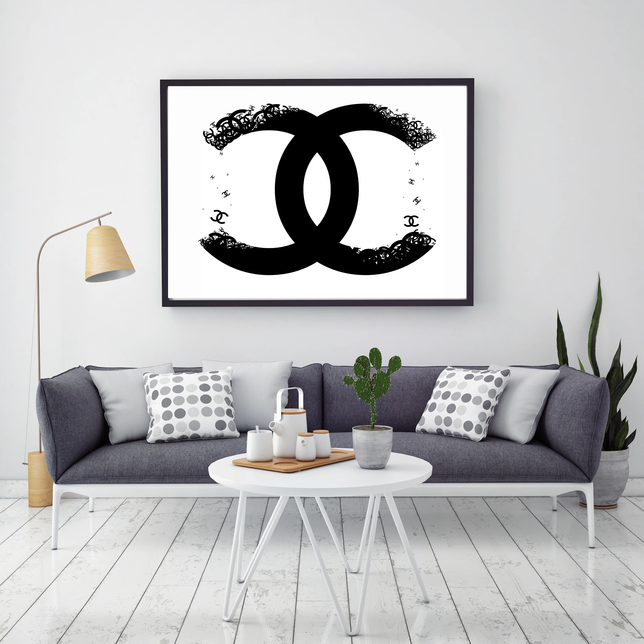 Современная мода для женщин домашний декор флакон духов Холст Картина Коко