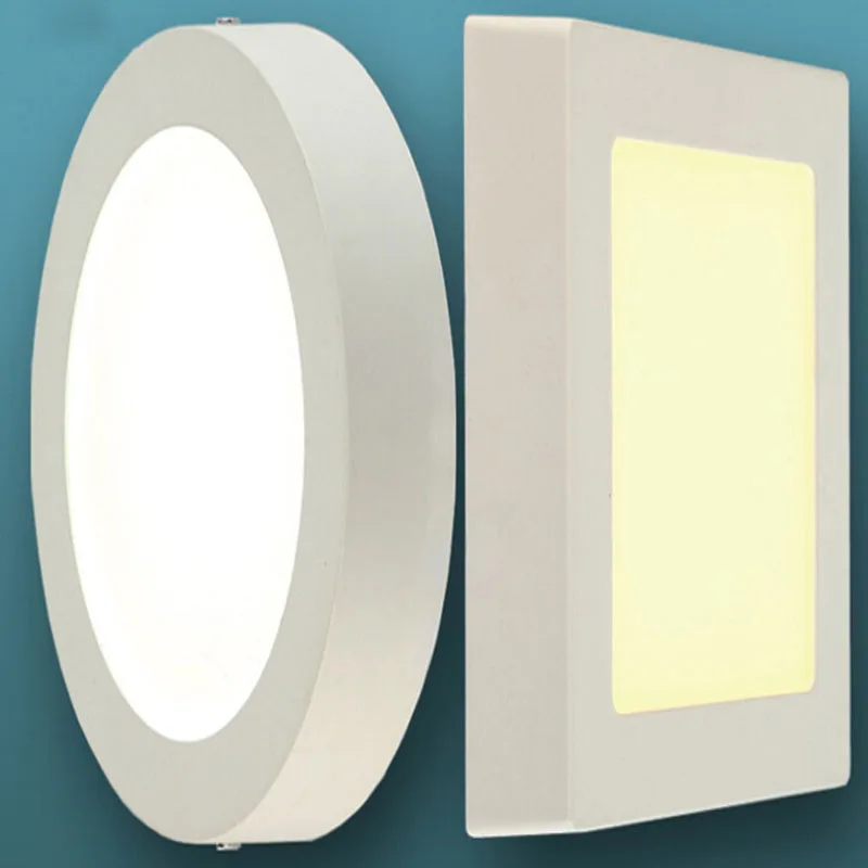 

(EICEO) No Cut Ceiling 3w 6w 12w 18w Surface Mounted LED Downlight Square Round LED Panel Light SMD2835 With Free Shipping