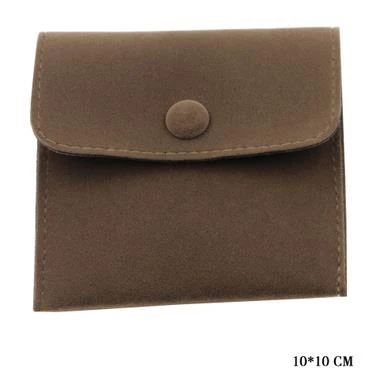 10x10cm coffee Конверт бархатные сумочки бархатные ювелирные изделия подарочная упаковка сумка с защелкой Пылезащитный для хранения ювелирных изделий кофе/серый - Цвет: 10x10cm coffee