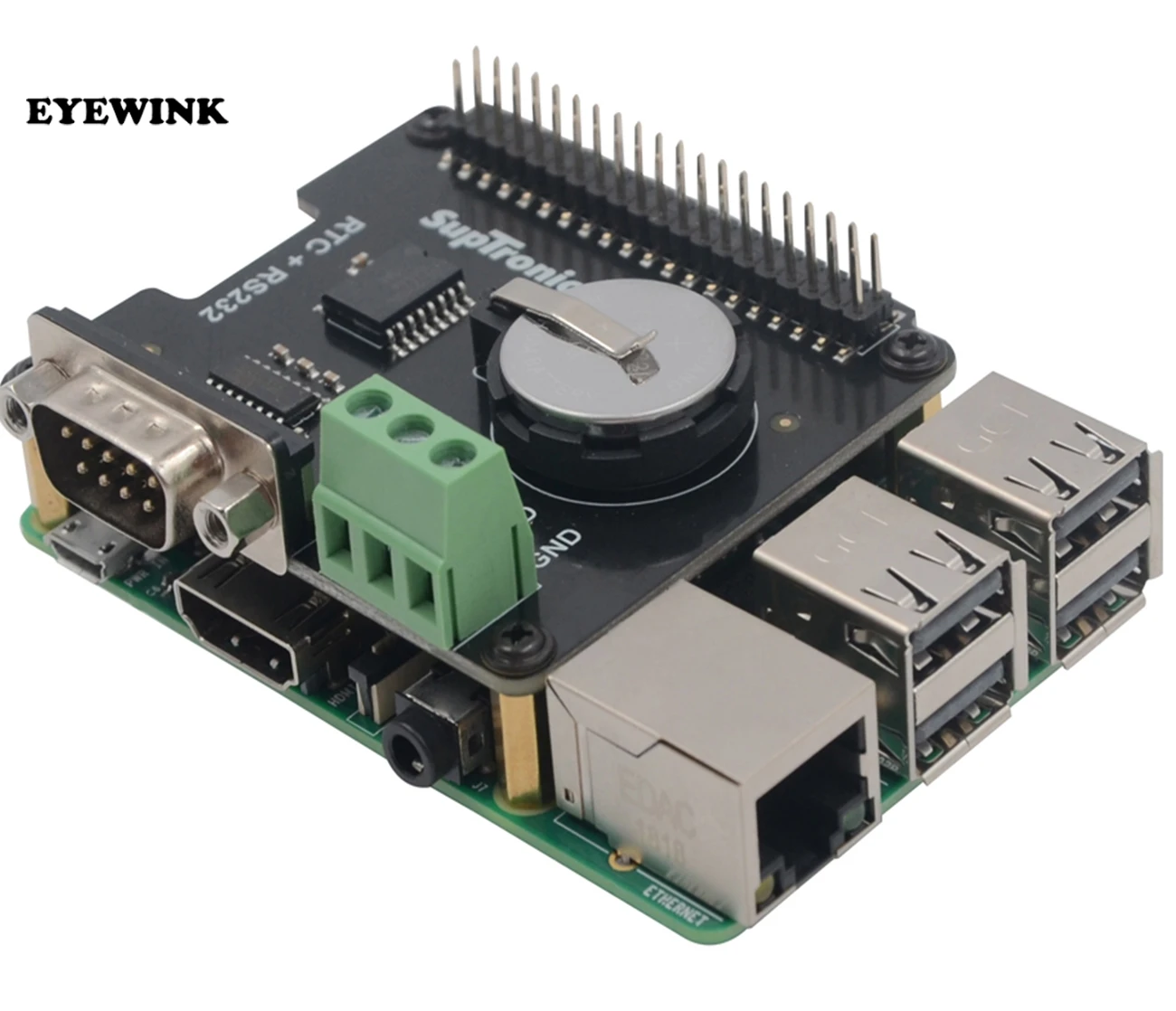 Плата расширения последовательного порта Raspberry Pi X230 (RTC) DS3231 + RS232 для фотографий