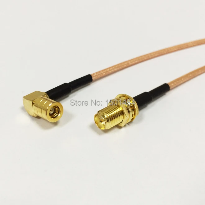 

New RP-SMA Female Jack Connector Switch SMB Female Jack Right Angle Convertor RG316 Wholesale Fast Ship 15CM 6" Adapter
