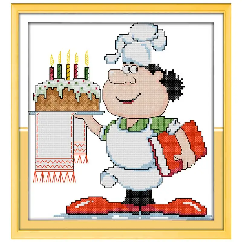 Басик шеф повар схема вышивки