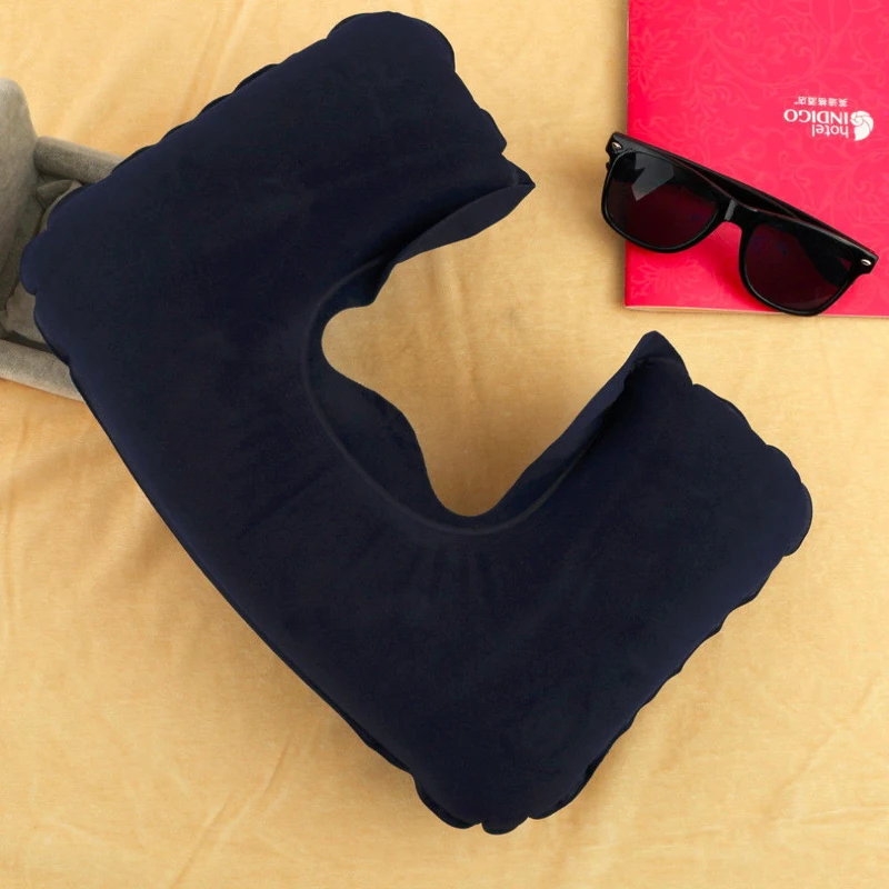 U образная подушка для путешествий надувная Автомобильная шеи отдыха офиса