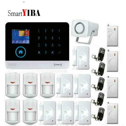 SmartYIBA WiFi GSM RFID система охранной сигнализации для дома TFT цветной ЖК дисплей ISO Android