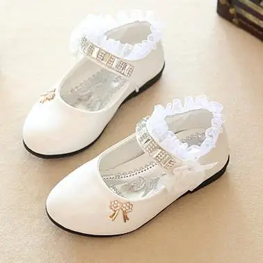 Новинка 2019 демисезонные туфли для девочек детская кожаная обувь принцессы с
