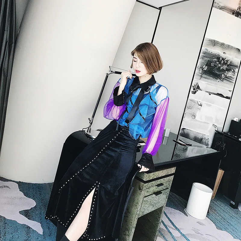 Весна-Осень 2021 Новая женская длинная юбка в Корейском стиле облегающая