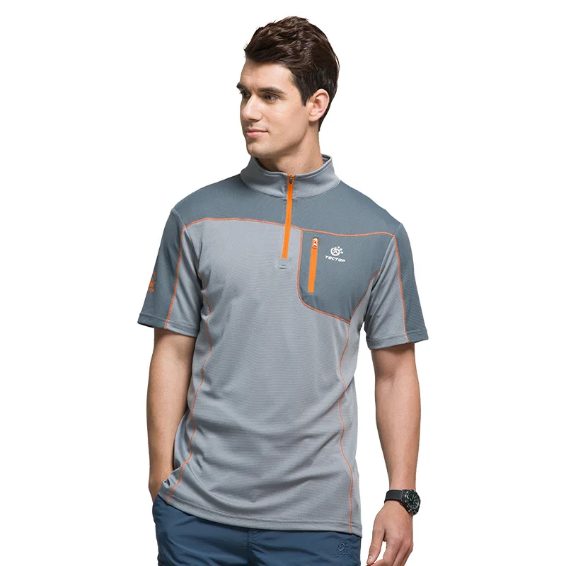 Новые летние мужские уличные спортивные с коротким рукавом быстросохнущие