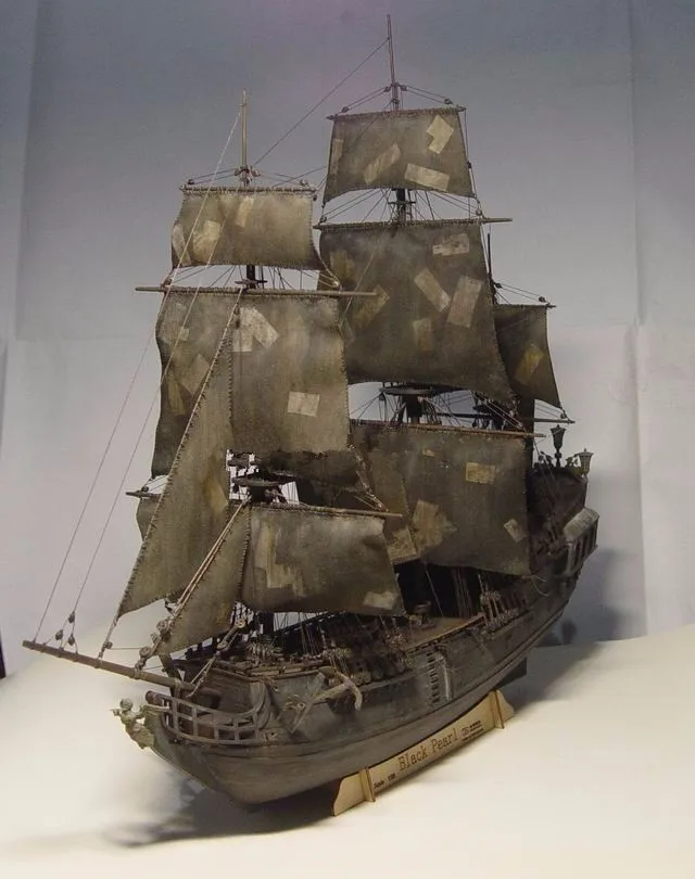 NIDALE Модель Масштаб 1/96 черный жемчуг Пираты Карибского моря деревянный парус