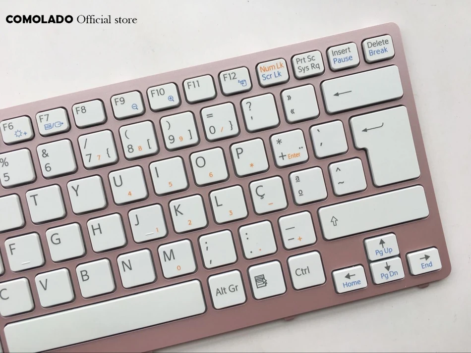 PO Portugal клавиатура для Sony Vaio VPC CW VPCCW CW16EC CW18FC розовая рамка Клавиатура ноутбука