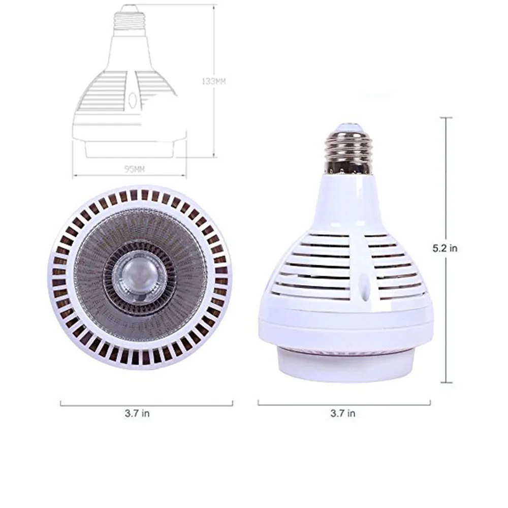 Все Красный светодиодный светать COB растут свет E27 гидро расти лампы для
