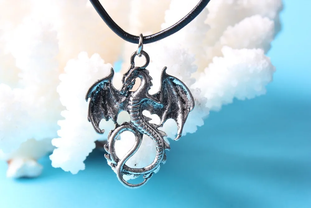 Viserion Rhaegal Drogon Dragon necklace 