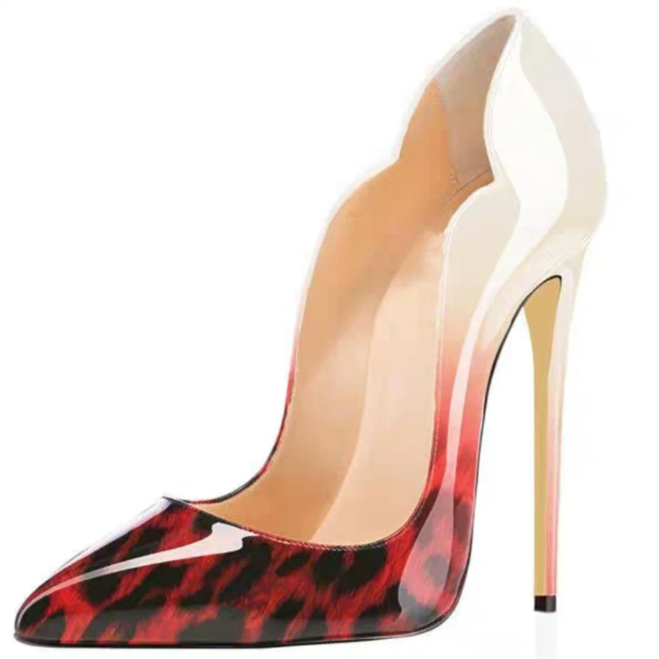 Женские туфли-лодочки Высококачественная обувь из лакированной кожи на высоком