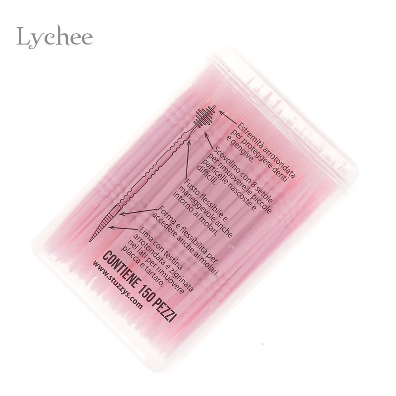 Lychee Life 150 шт./упак. случайный цвет портативный пластиковая зубочистка зубочистки для полости рта экологически чистые зубочистки