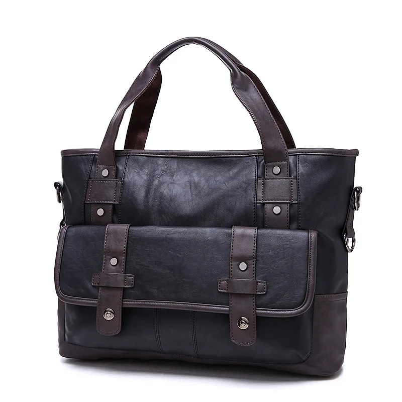 

2017 New Design Men's Briefcase Satchel Bags For Men Business Fashion Messenger Bag 14' Laptop Bag