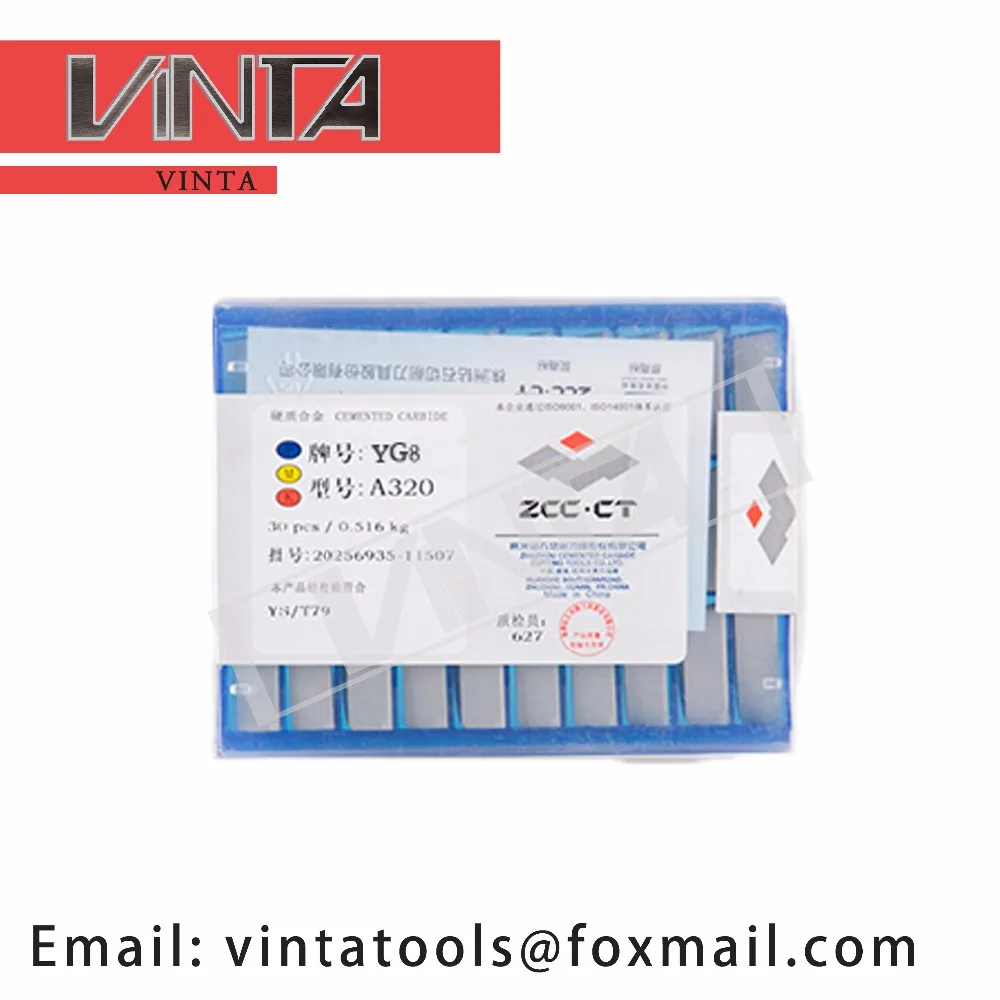 free shipping high quality 30pcs/lots A320 YG6/ YG8/ YW1/ YW2/ YT5/ YT14/ YT15 cnc caibide welding inserts |