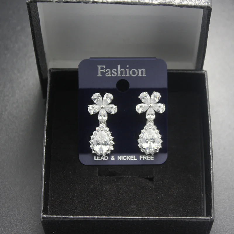 Цветочная подвеска новинка стильные женские серьги лидер продаж висячие в форме