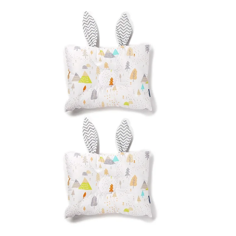 Детская подушка для сна поддержки шеи с плоской головкой прямоугольное