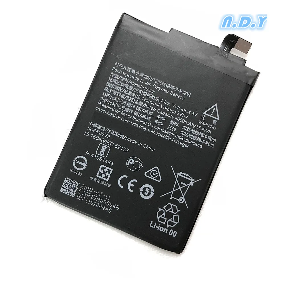 Оригинальный аккумулятор HE338 4000 мАч для Nokia 2 Nokia2 HE 338 Bateria|Аккумуляторы мобильных