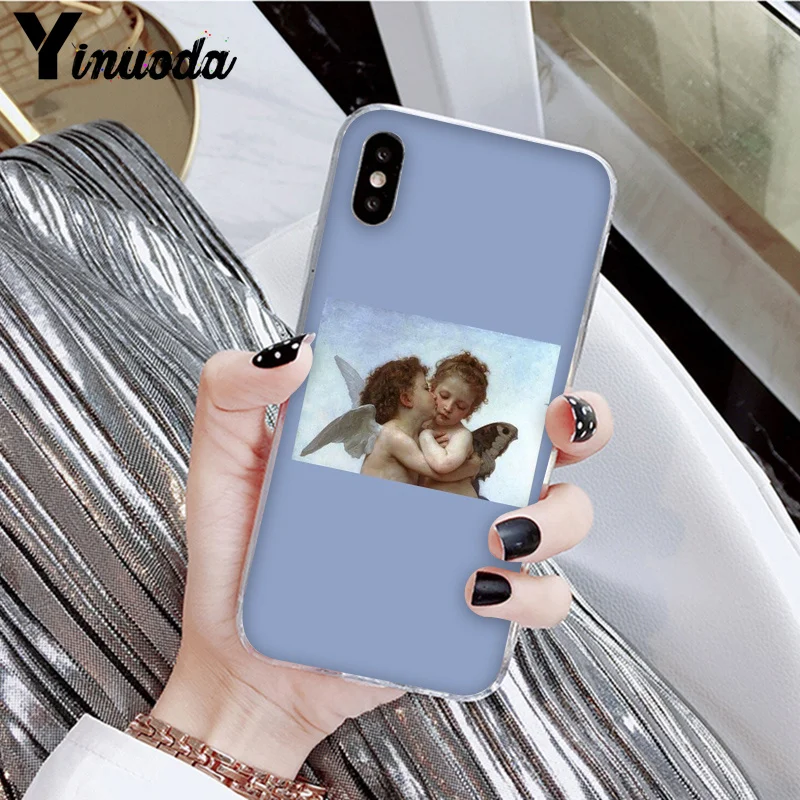 A2 Yinuoda Ренессанс ангелы DIY печать рисунок чехол для телефона чехол для Apple iPhone 8 7 6 6S Plus X XS MAX 5 5S SE XR чехол - Цвет: A2