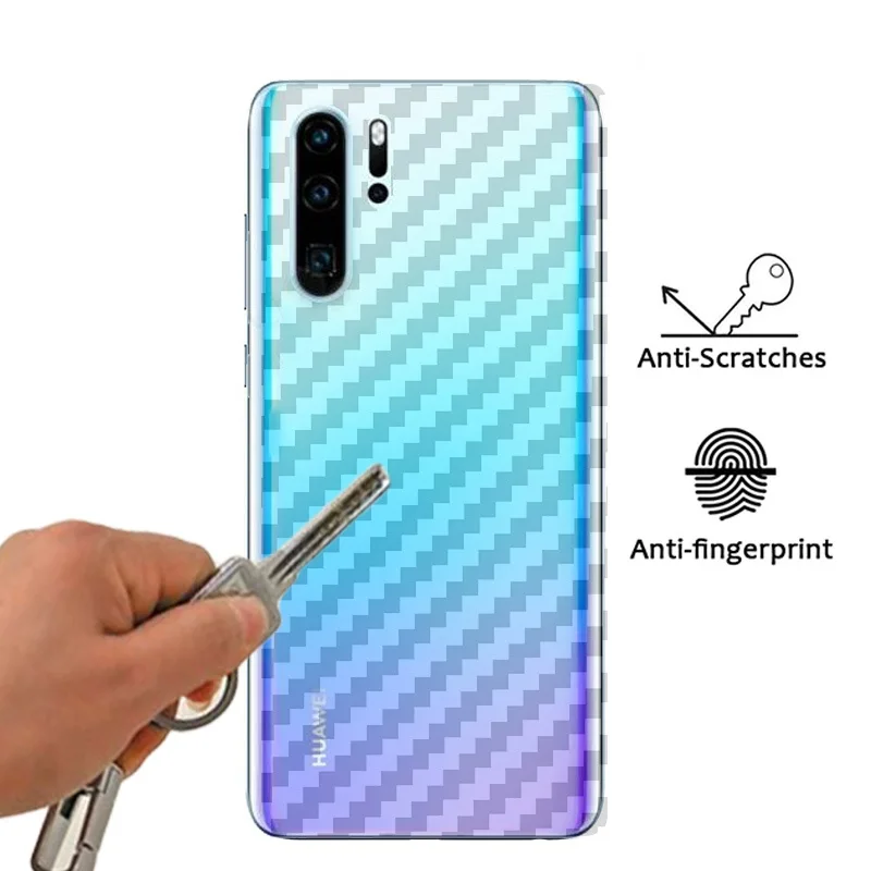 5 шт./лот пленка из углеродного волокна для Huawei P30 Pro задняя наклейка с защитой