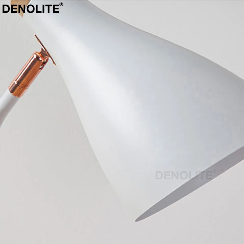 Настольная лампа DENOLITE для учебы белая черная зеленая розовая металлическая