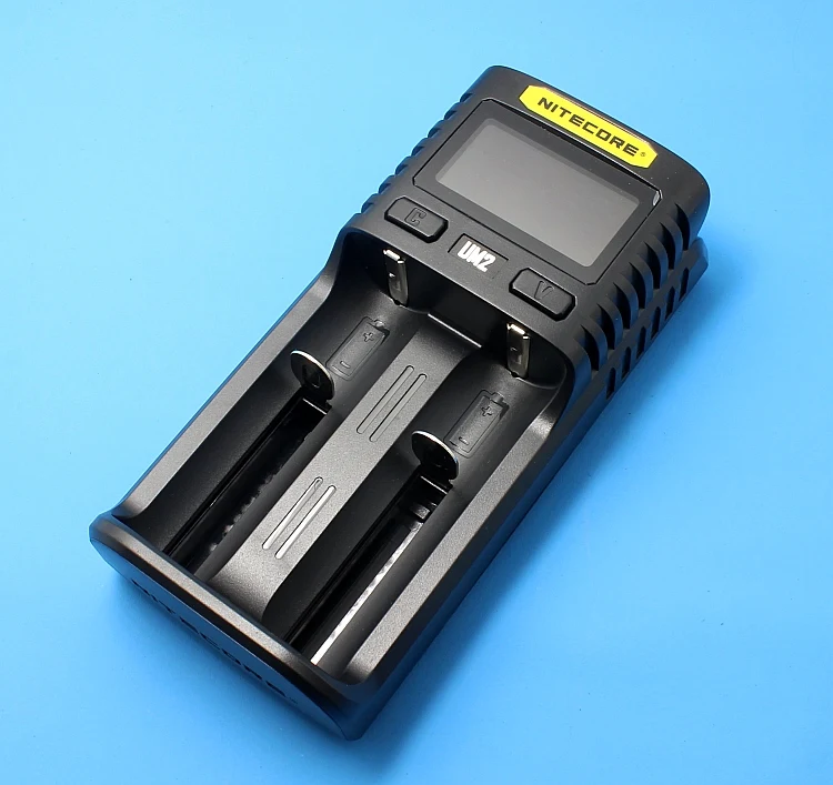 Оригинальное NITECOR UM4 UM2 lcd USB QC умное зарядное устройство для Li-Ion IMR INR ICR LiFePO4 18650 14500 26650 AA 3,7 V 1,2 V 1,5 V