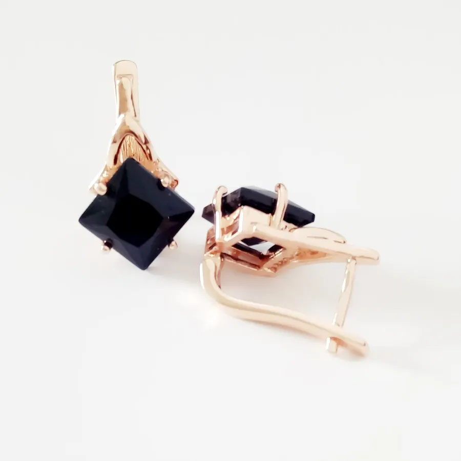 Серьги корейские серьги 585 золотого цвета новые модные ювелирные украшения для