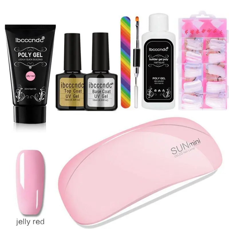 Manooby полный маникюрный набор с лампой для ногтей УФ-светодиодный светильник