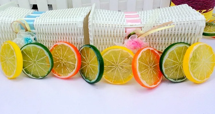 Пластиковые кусочки фруктов 3 цвета модель имитация игрушки обучающие ролевые