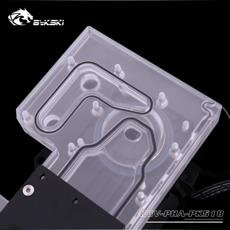 Bykski резервуар для воды для Phanteks PK518 600S чехол для компьютера, прозрачный водный щит, резервуар для водяного охлаждения, RGV-PHA-PK518