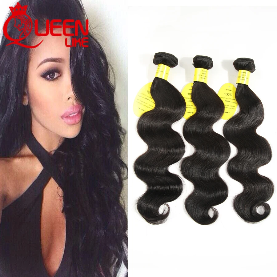 8А Малайзии Объемная Волна 3 Связки Необработанные Норки Девы Волос Объемной