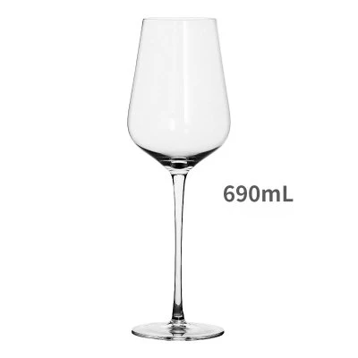 B2 690ML 2pcs Ручной работы ультра-тонкий бордовый бокал для красного вина бессвинцовый хрустальный бокал большой емкости Бургундский бокал для вина Питьевая утварь - Цвет: B2 690ML 2pcs