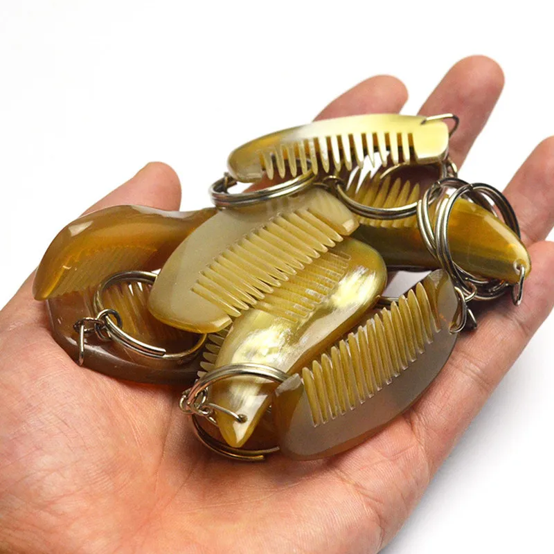 Yanting натуральный Рог подвеска в виде гребня брелок удобные аксессуары для
