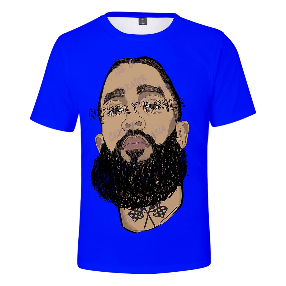 Nipsey hussle футболка уличная Harajuku 3D футболка мужская одежда короткий рукав Kpop топы тройники размера плюс уличный стиль