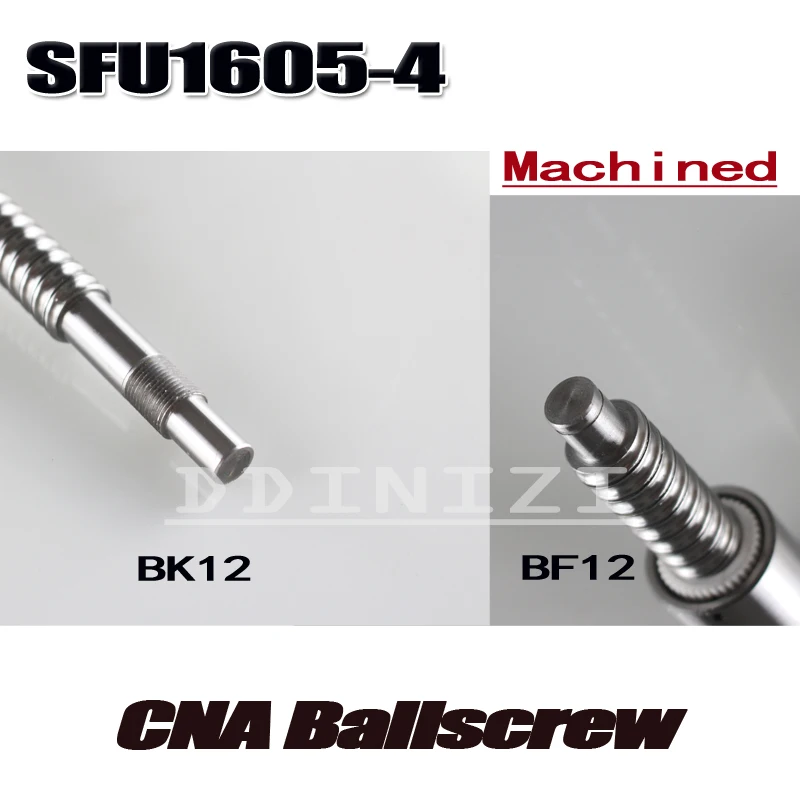 BallScrew SFU1605-4 SFU1605 800mm RM1605 Rolled Ball screw 1pc+1pc ballnut + end machining for BK/BF12 | Обустройство дома