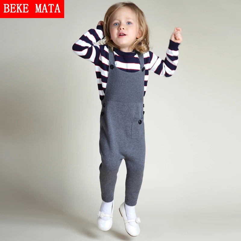 Хлопковые комбинезоны для детей на зиму 2019 повседневные однотонные Комбинезоны