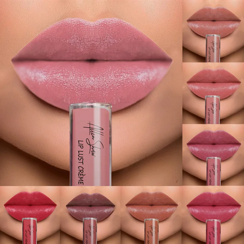Водостойкая Матовая жидкая губная помада стойкий блеск для губ винный оттенок