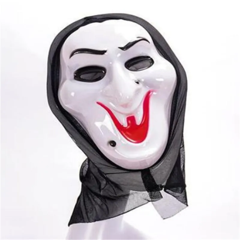 B Вечерние Маски крик белая маска для призраков ужас Хэллоуин костюм GhostfaceCosplay аксессуар - Цвет: B