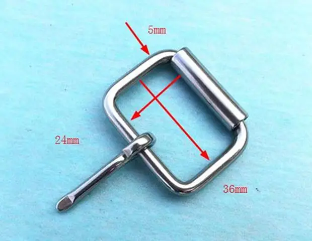 36mm inner width Stainless Steel Buckle For Belt Garment Bag Pin Buckle With Roller - Цвет: 36mm inner width