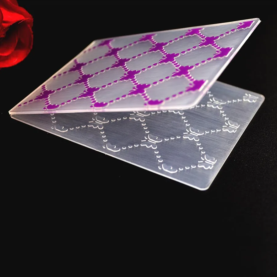 Small size Plastic Embossing Folder For Scrapbooking DIY Album Card Tool Template Stamp Making Decoration | Канцтовары для офиса и