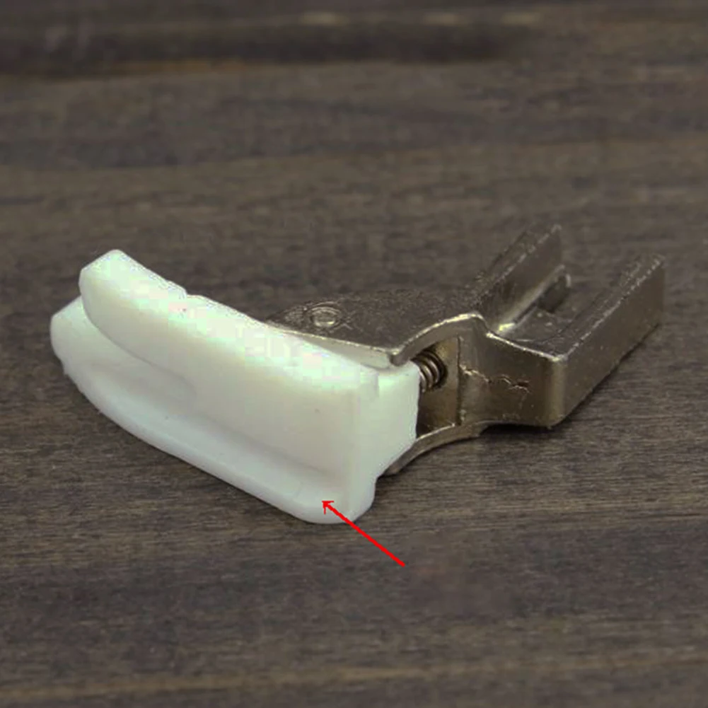 Промышленный узкий шаг DIY швейная машина использовать антипригарный лапка