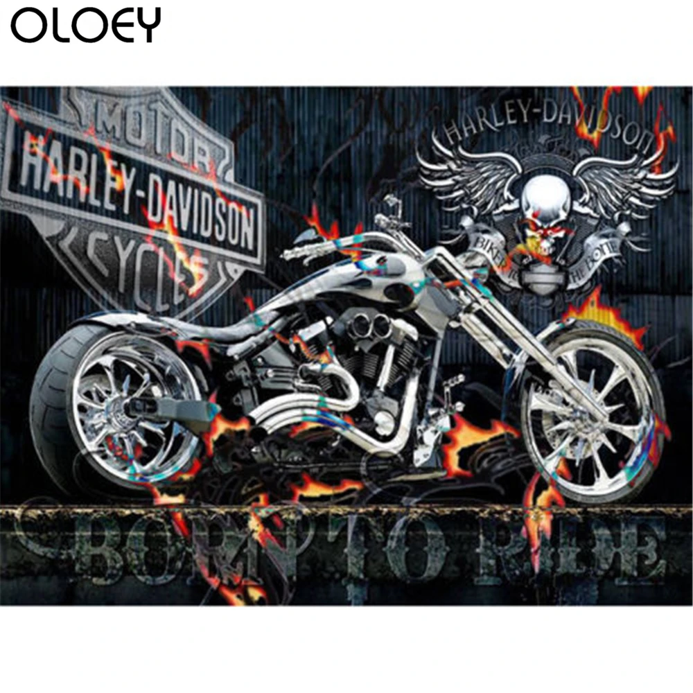Полная дрель Oloey DIY 5D алмазная мультяшная моторизованная вышивка аксессуары для