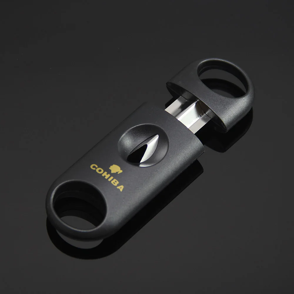 (3 шт) Cohiba черный белый цвет Пластик ручка Нержавеющая сталь V лезвия для обрезки