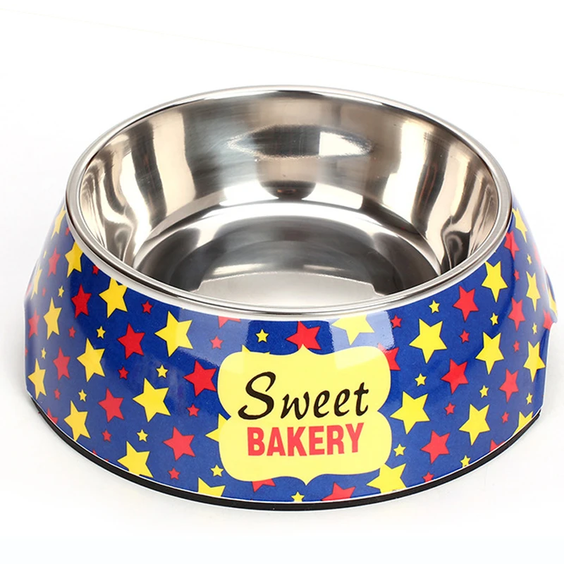 Мультфильм из нержавеющей стали два в одном утолщенная Нескользящая миска