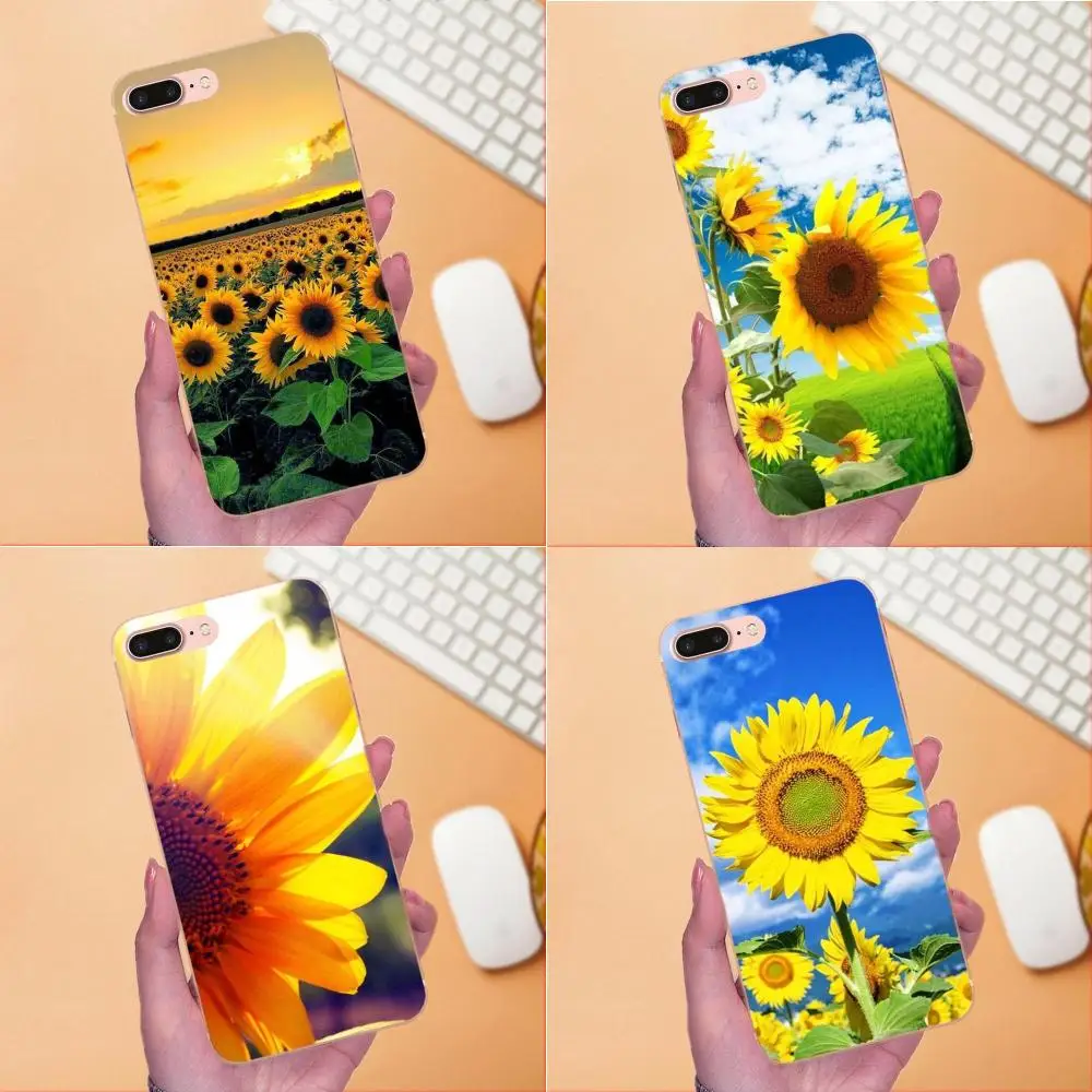 Painted Cover Colourful Style Phone Case Beautiful Flower Sunflower For Xiaomi Redmi Note 2 3 3S 4 4A 4X 5 5A 6 6A Pro Plus | Мобильные